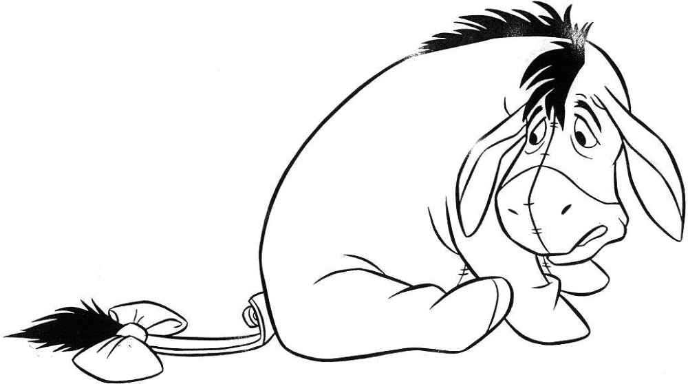 Desenho de Burros para colorir