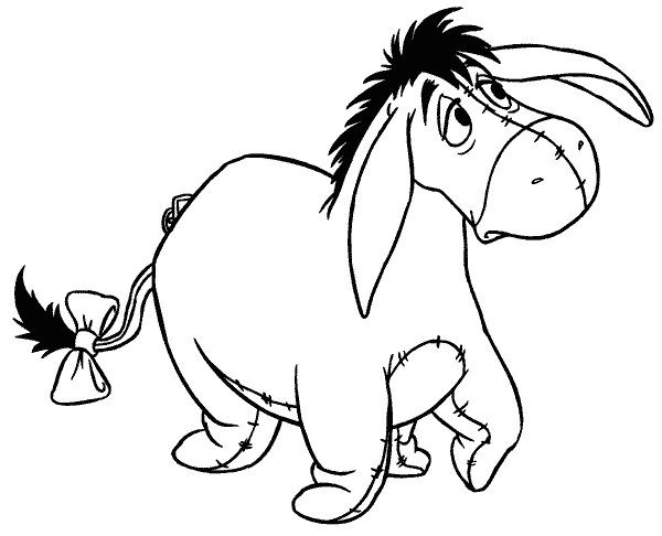 Desenho de Burros para colorir
