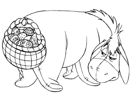 Desenho de Burros para colorir