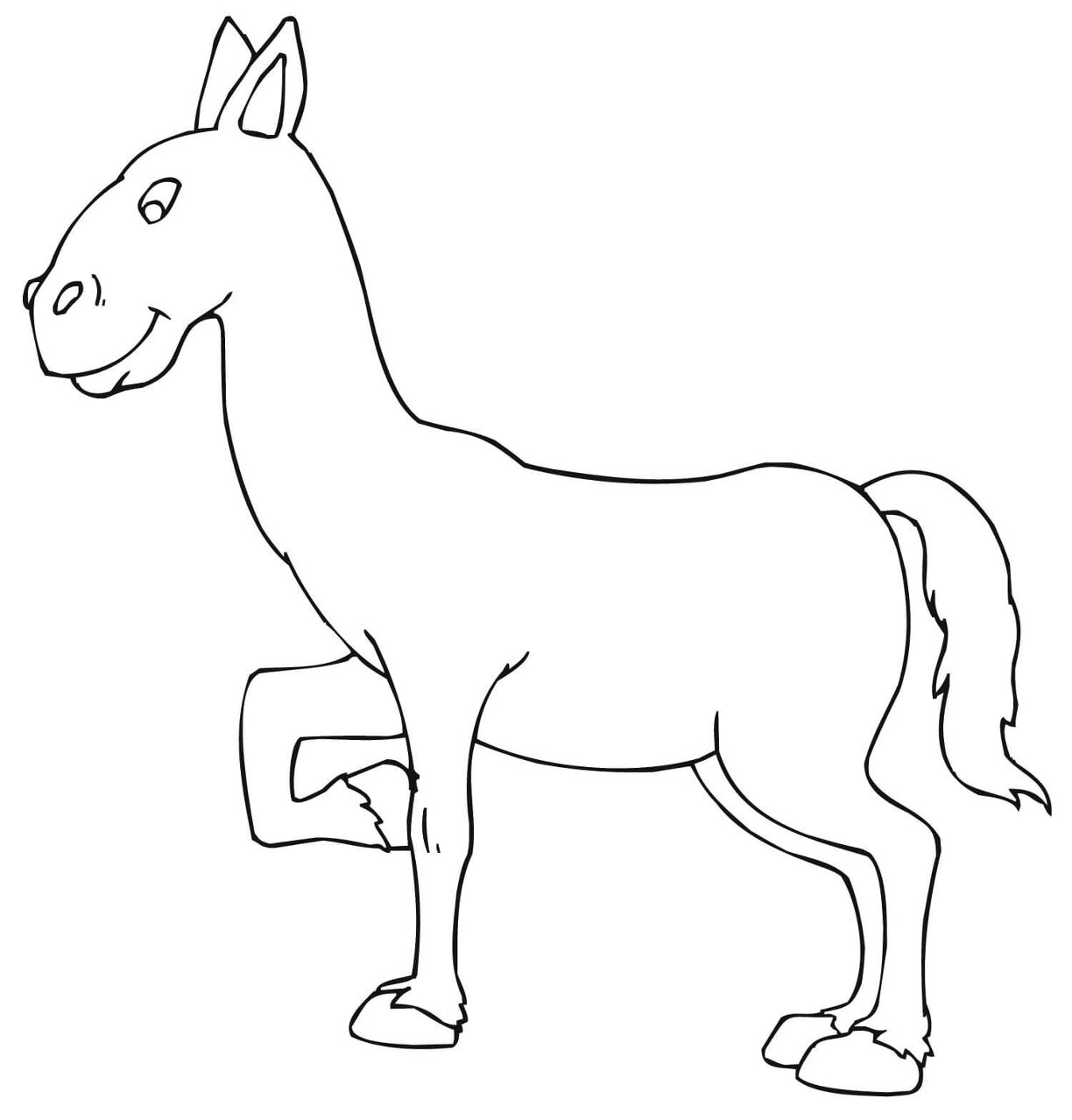 Desenho de Burros para colorir