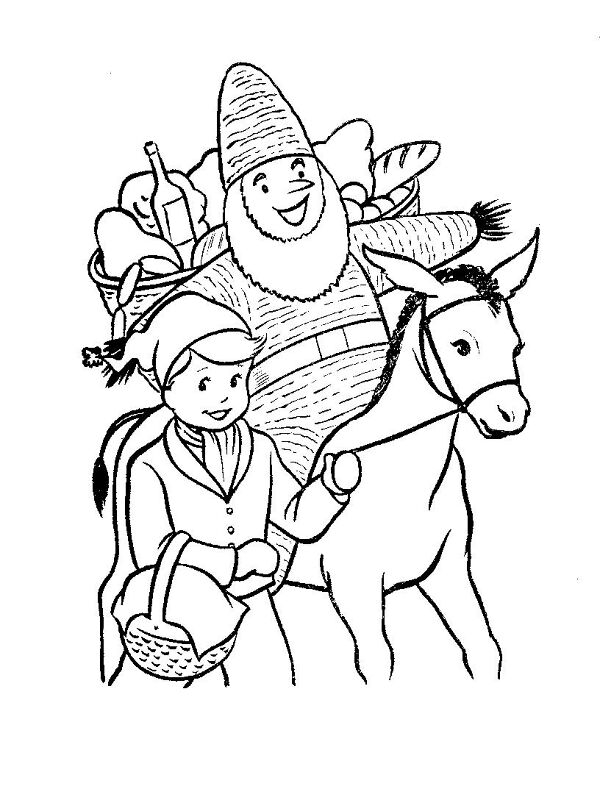 Desenho de Burros para colorir