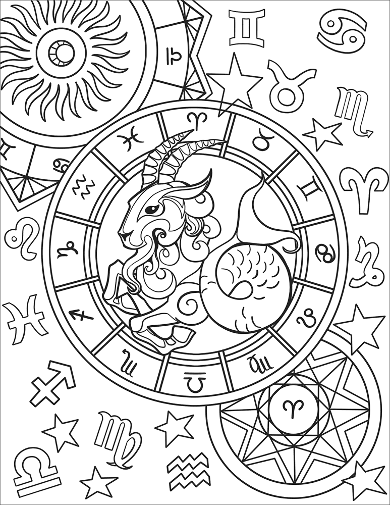 Desenho de Cabras para colorir e imprimir: número 2