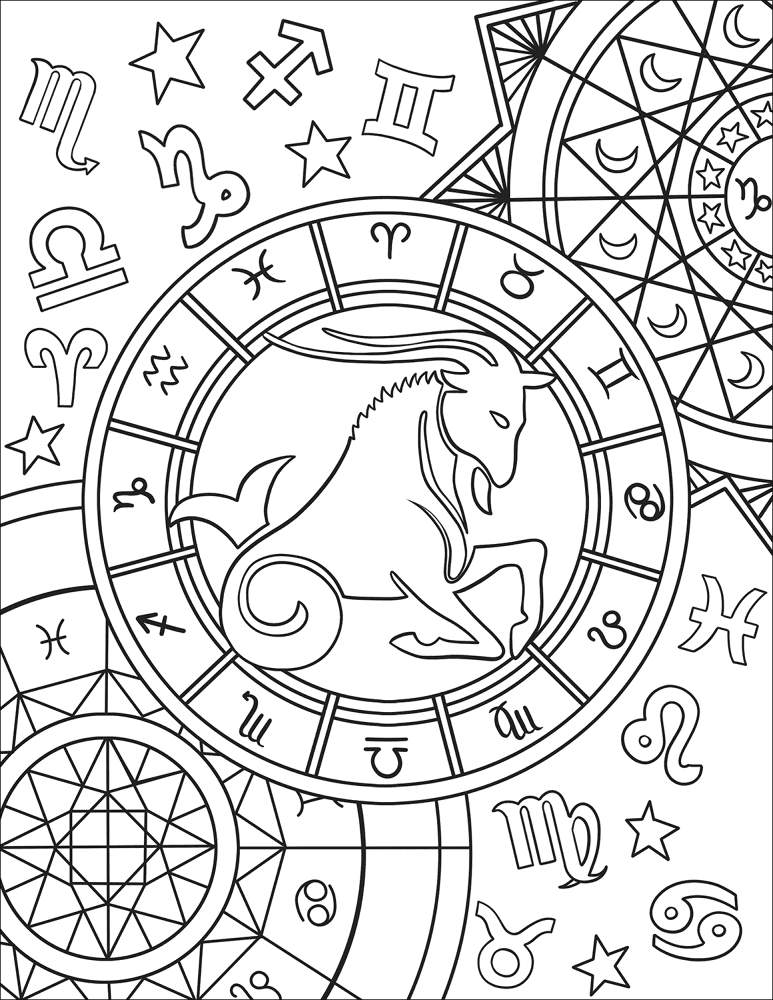 Desenho de Cabras para colorir e imprimir: número 21