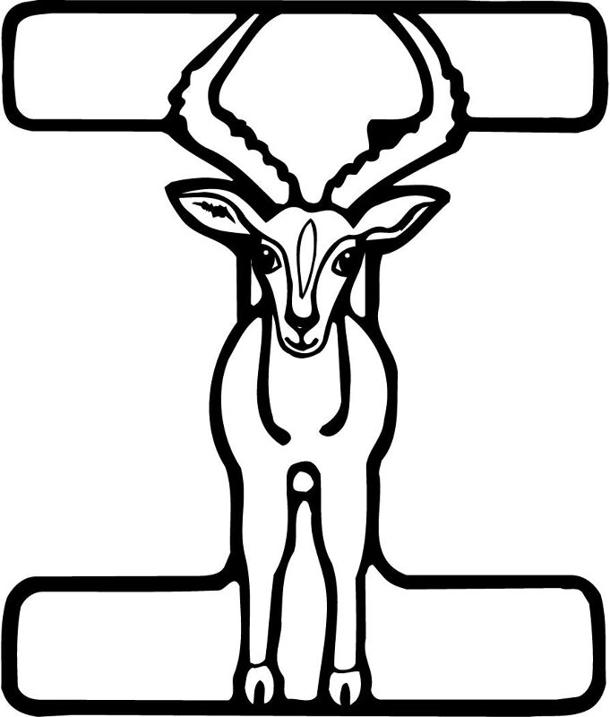 Desenho de Cabras para colorir e imprimir: número 48
