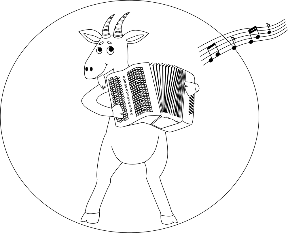 Desenho de Cabras para colorir