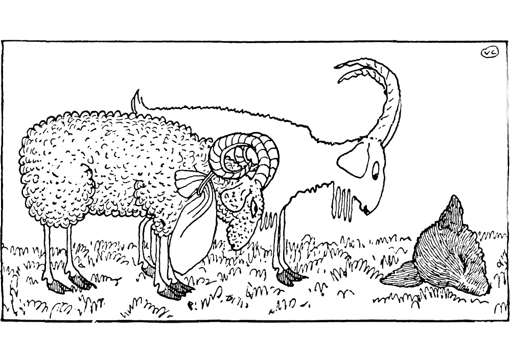 Desenho de Cabras para colorir