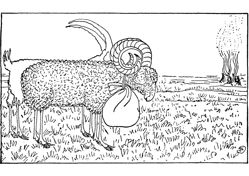 Desenho de Cabras para colorir