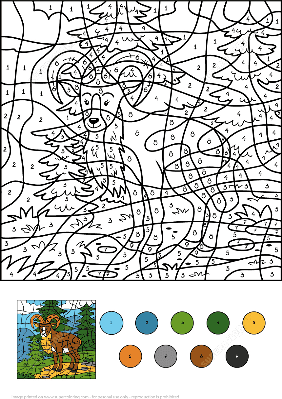 Desenho de Cabras para colorir