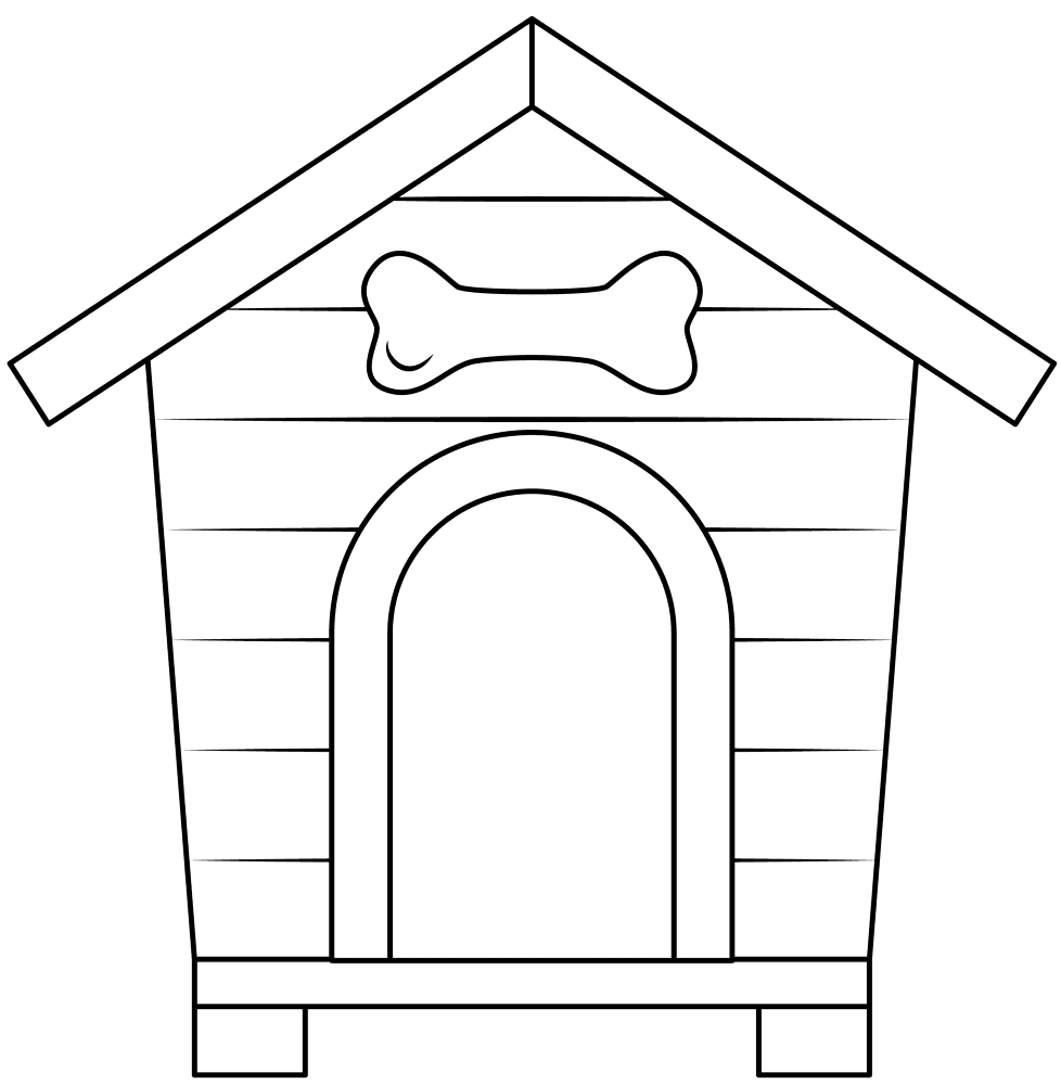 Desenho de Cachorros para colorir e imprimir: número 2
