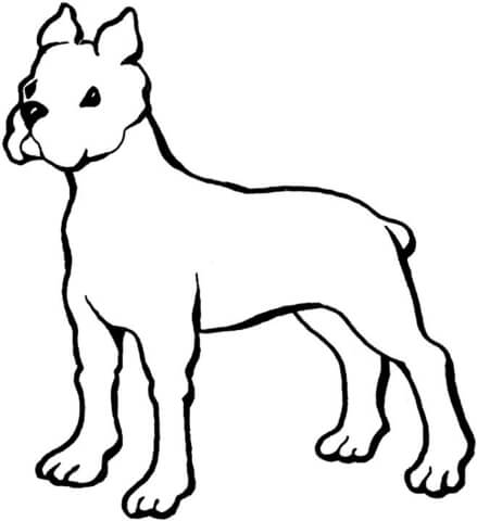 Desenho de Cachorros para colorir e imprimir: número 28