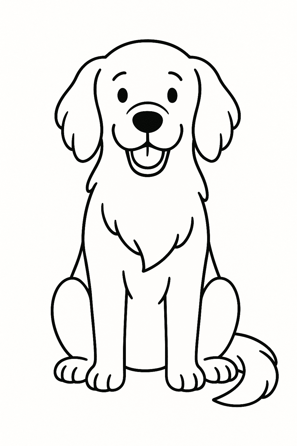 Desenho de Cachorros para colorir e imprimir: número 34
