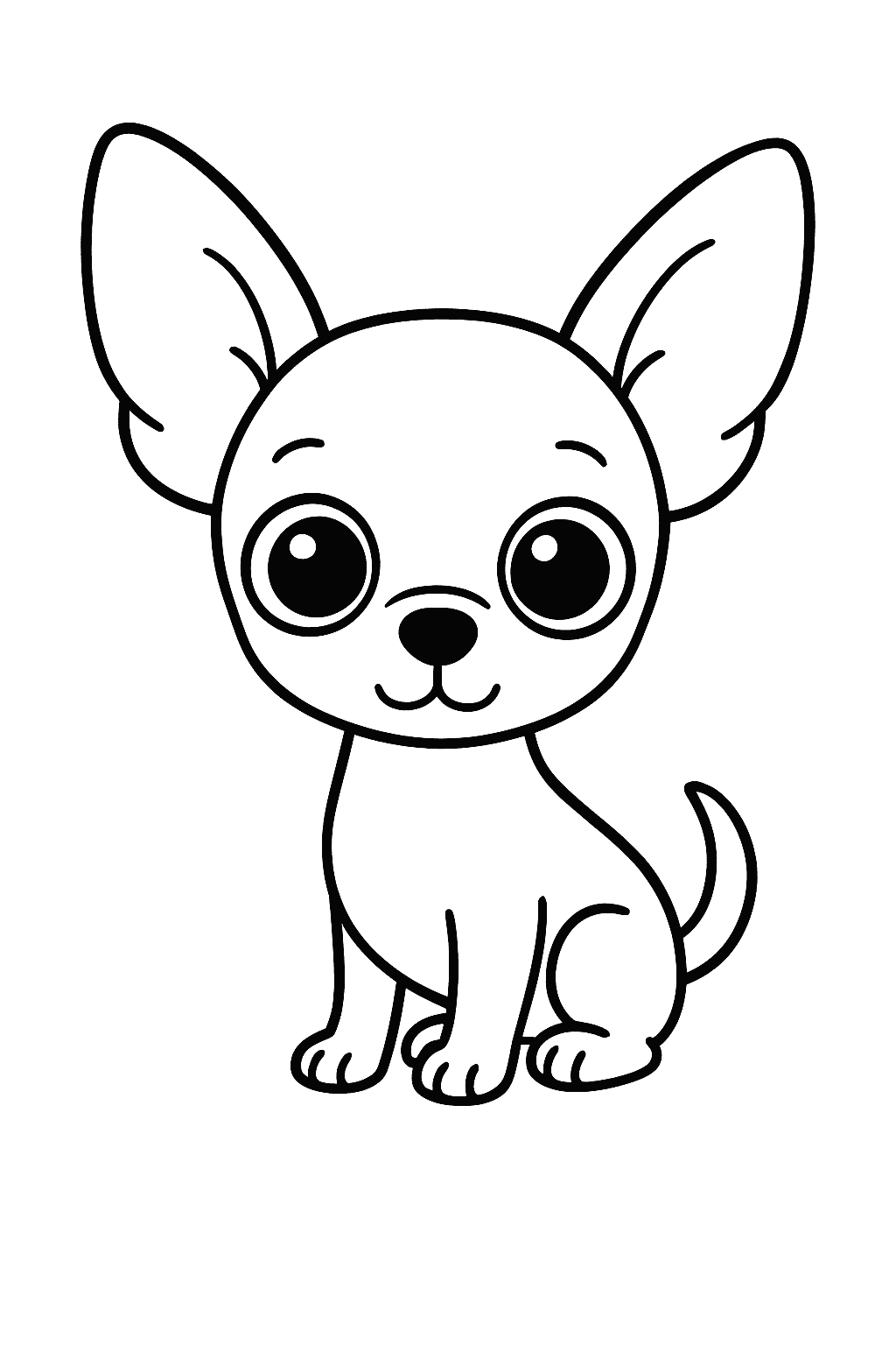 Desenho de Cachorros para colorir e imprimir: número 36