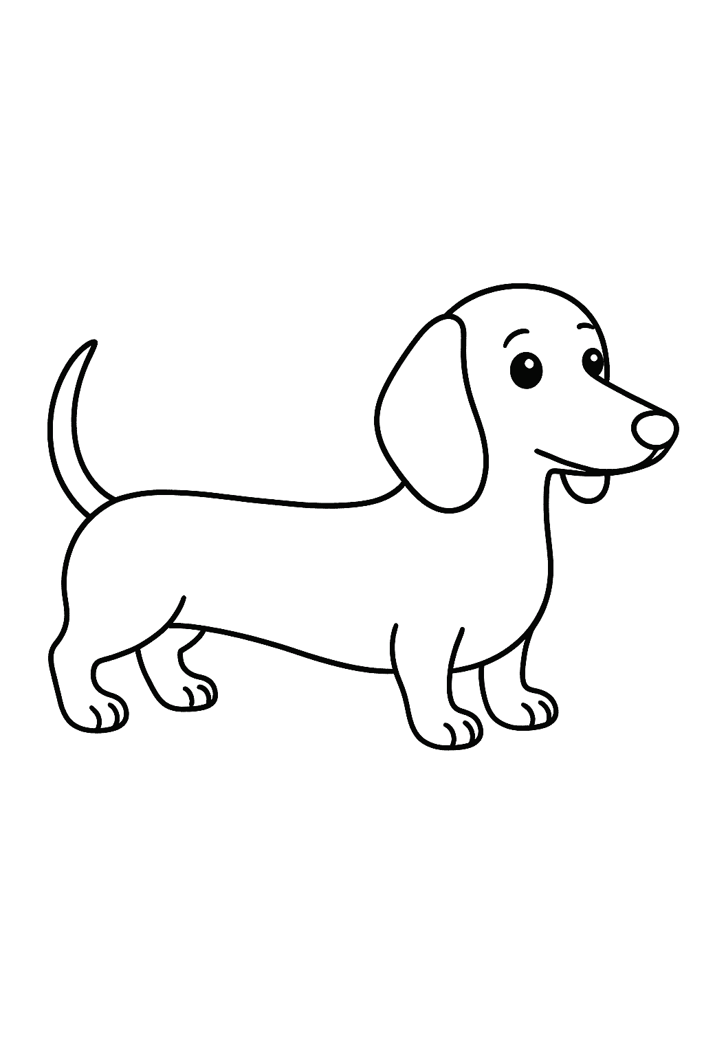 Desenho de Cachorros para colorir e imprimir: número 37