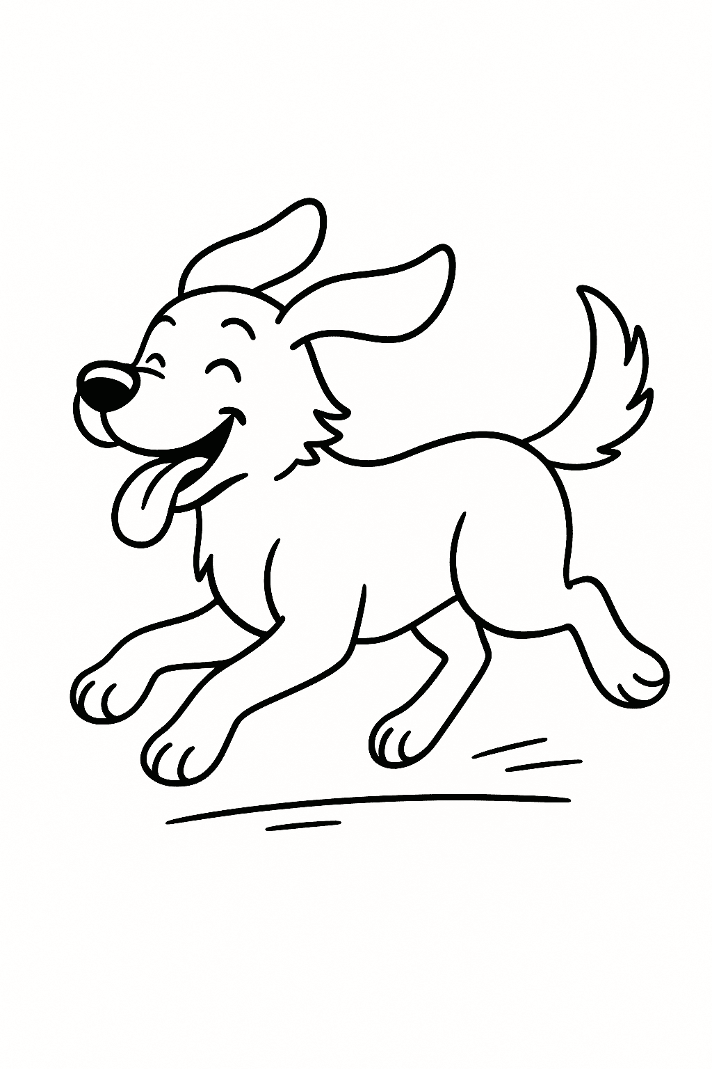 Desenho de Cachorros para colorir e imprimir: número 41