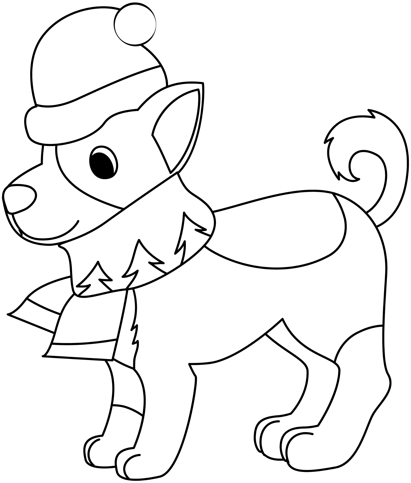 Desenho de Cachorros para colorir