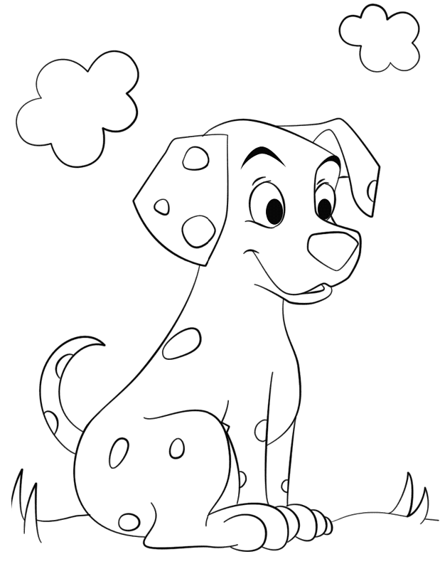 Desenho de Cachorros para colorir