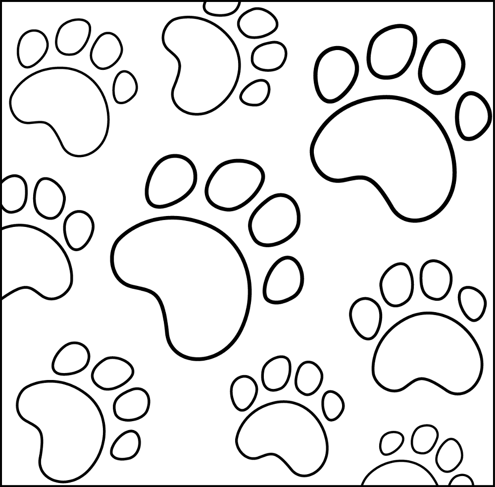 Desenho de Cachorros para colorir