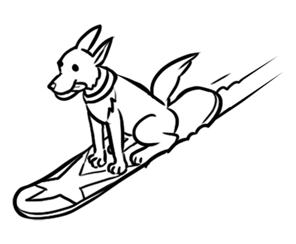 Desenho de Cachorros para colorir