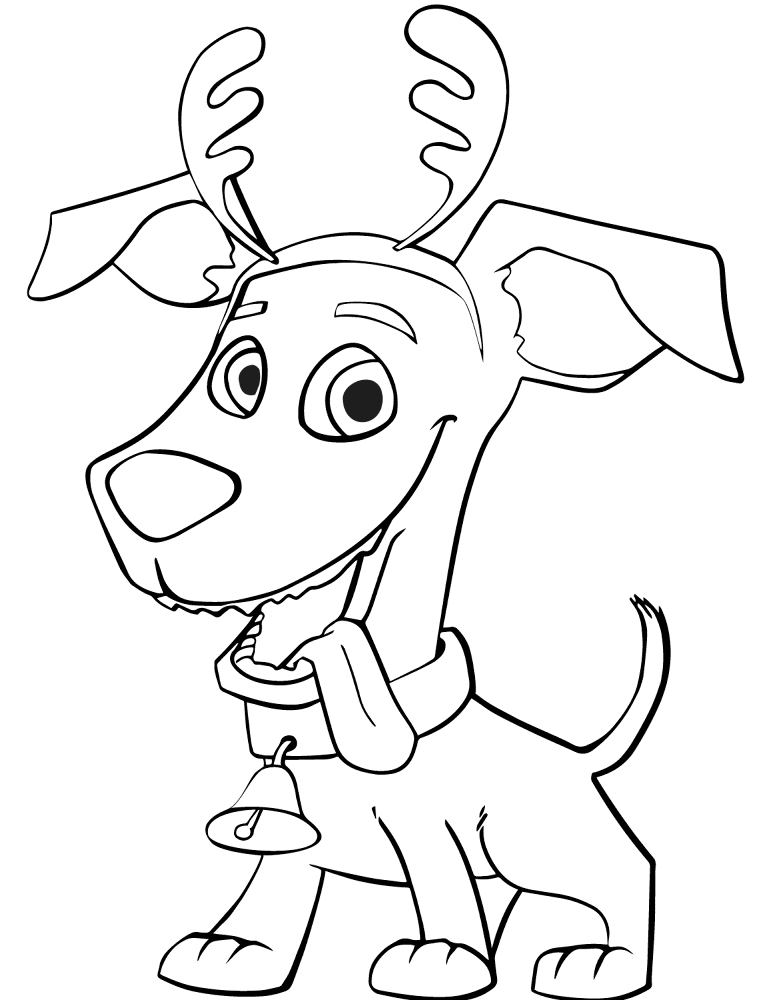 Desenho de Cachorros para colorir