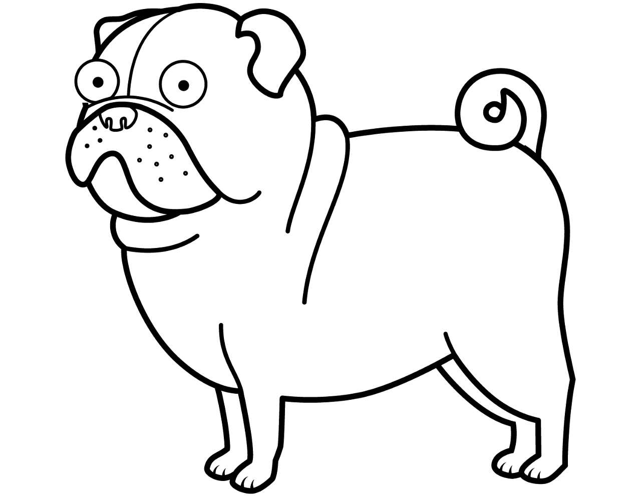 Desenho de Cachorros para colorir