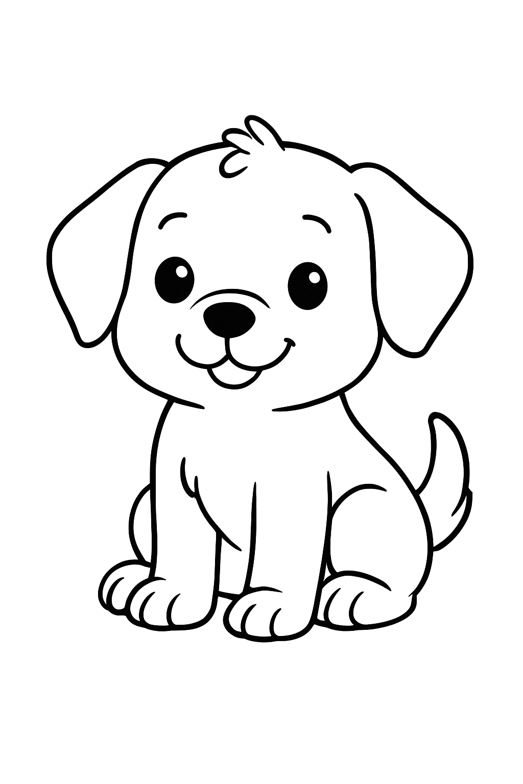 Desenho de Cachorros para colorir