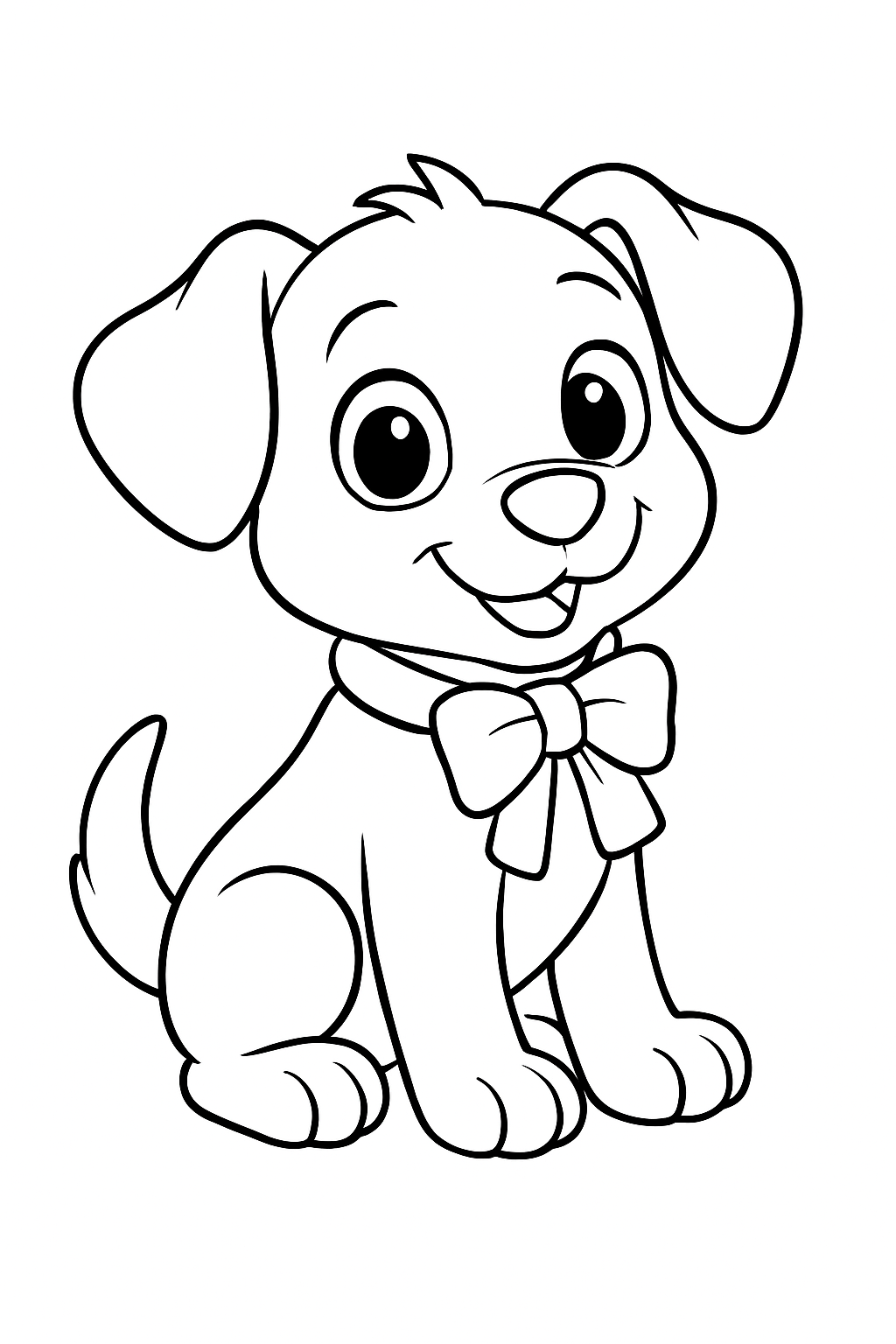 Desenho de Cachorros para colorir