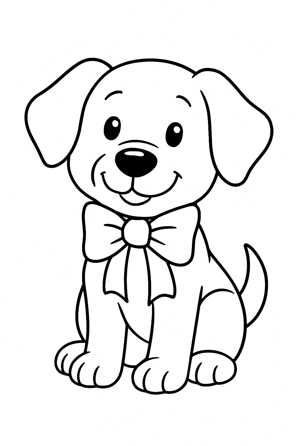 Desenho de Cachorros para colorir