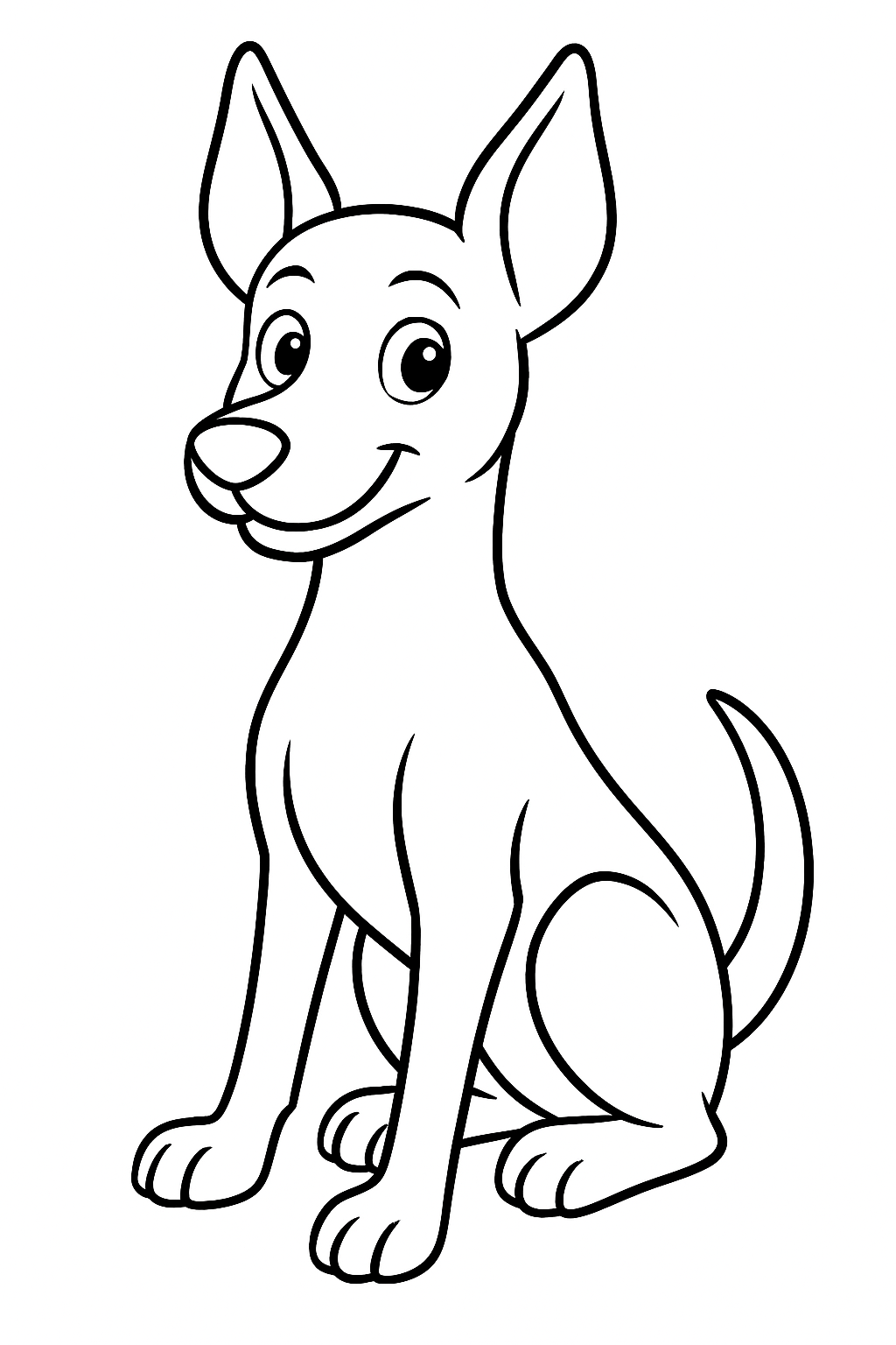 Desenho de Cachorros para colorir