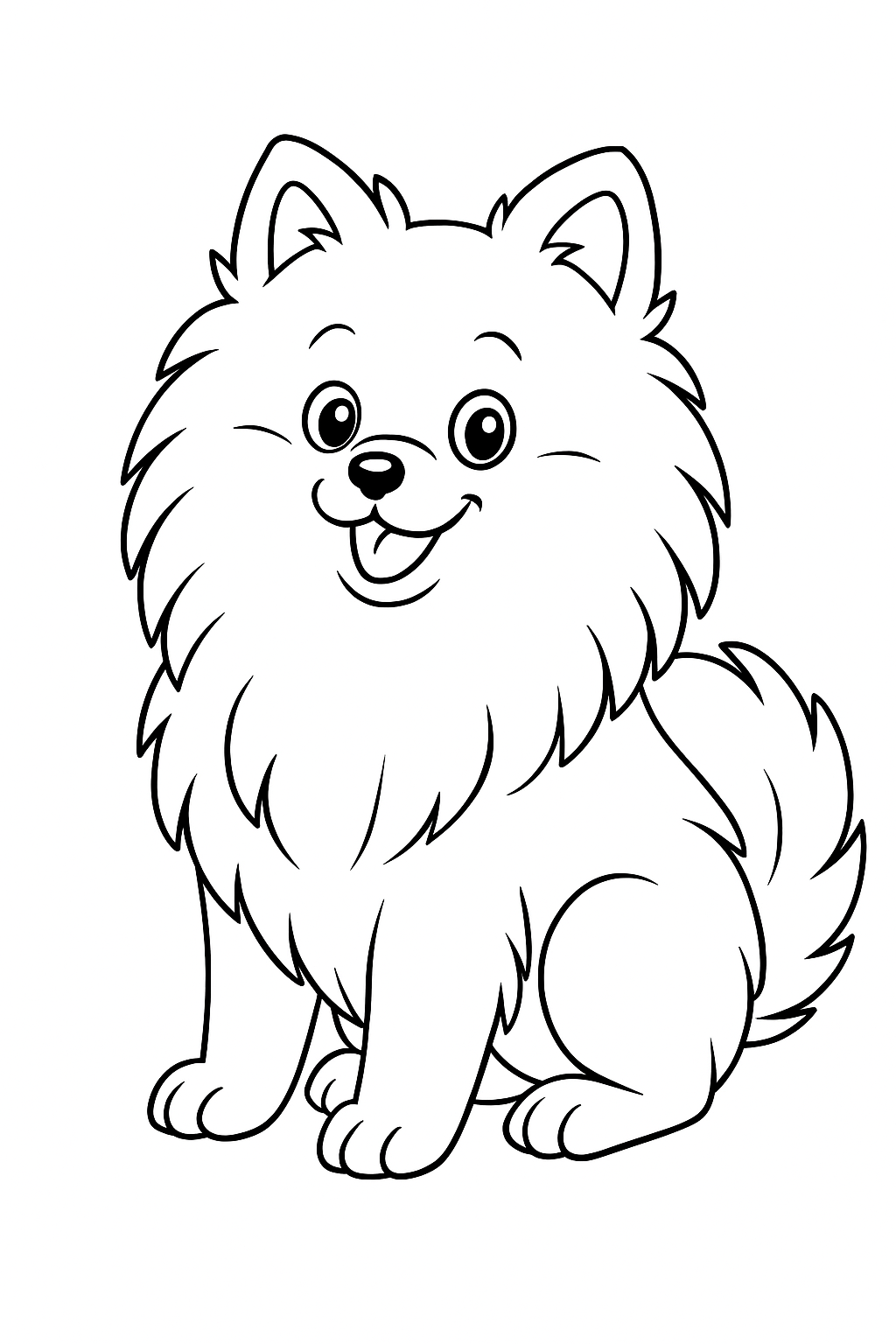 Desenho de Cachorros para colorir