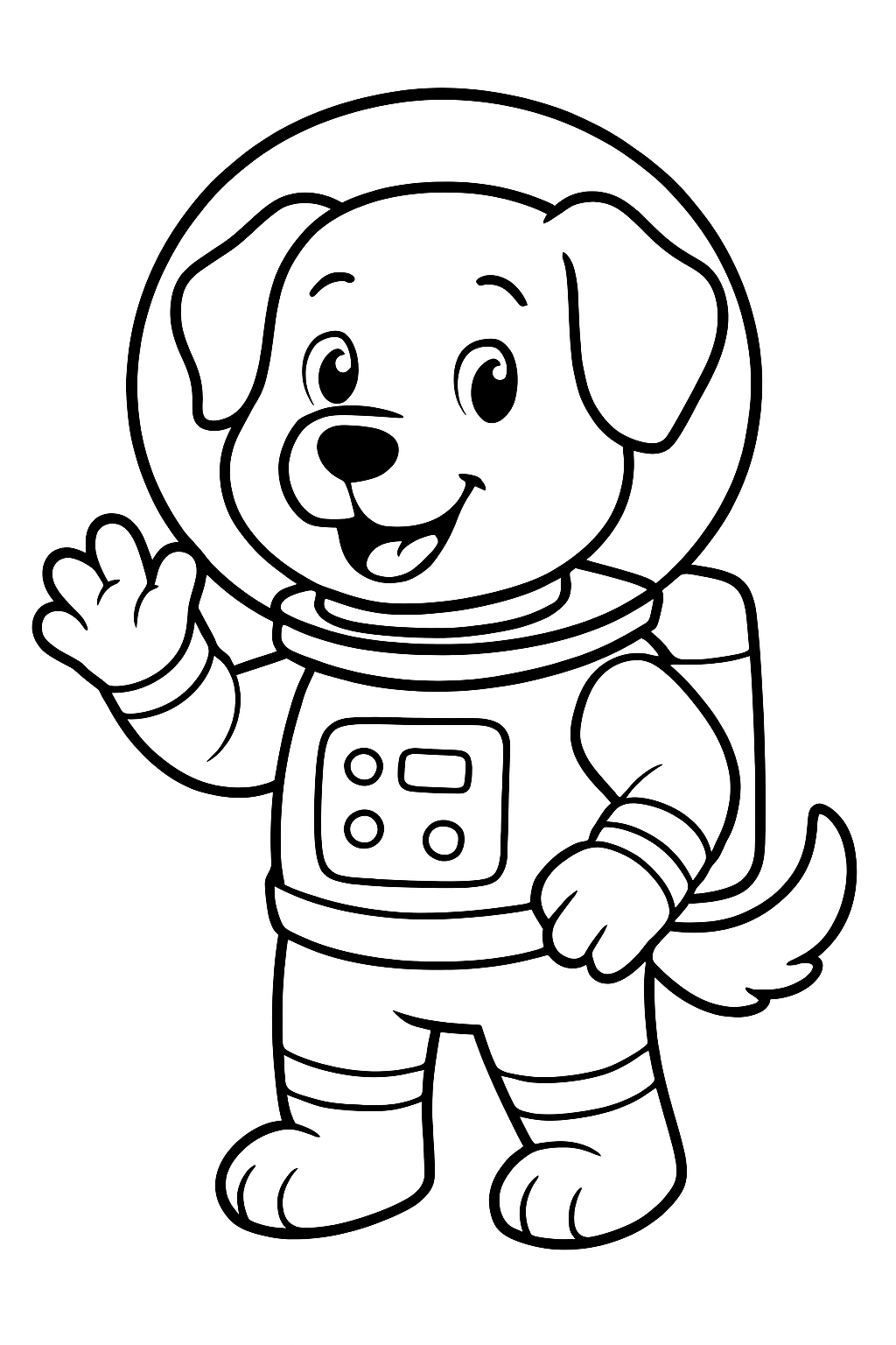 Desenho de Cachorros para colorir
