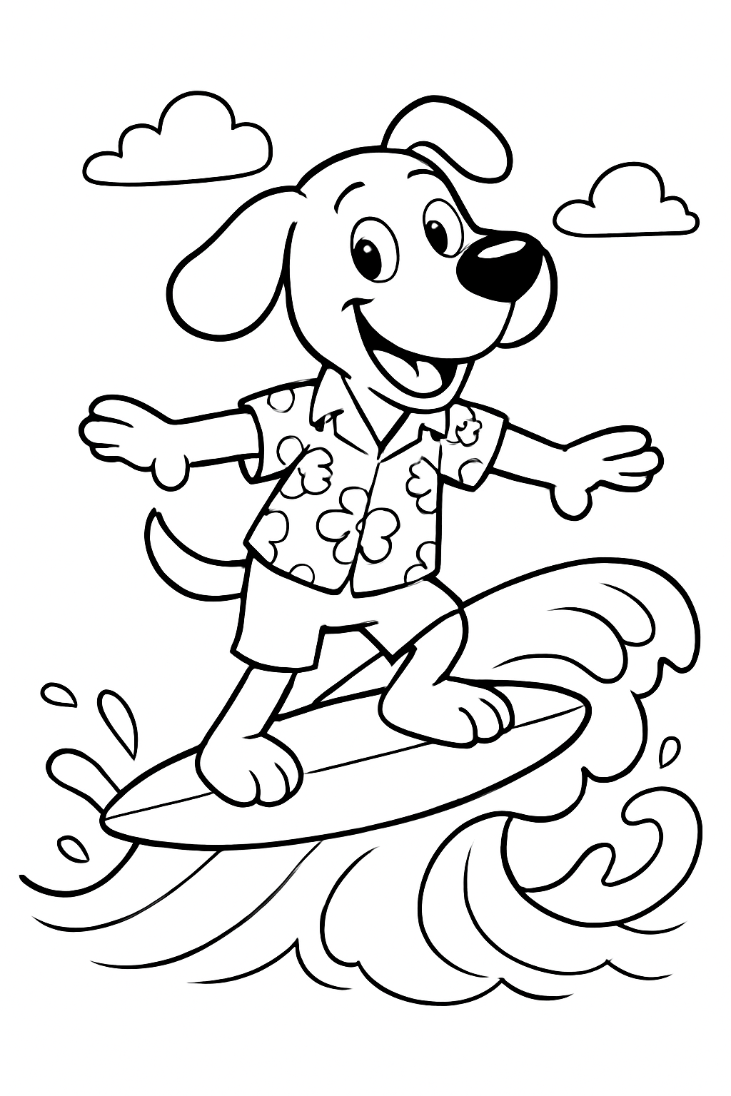 Desenho de Cachorros para colorir