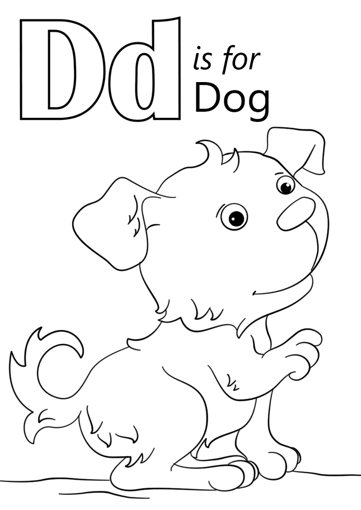 Desenho de Cachorros para colorir