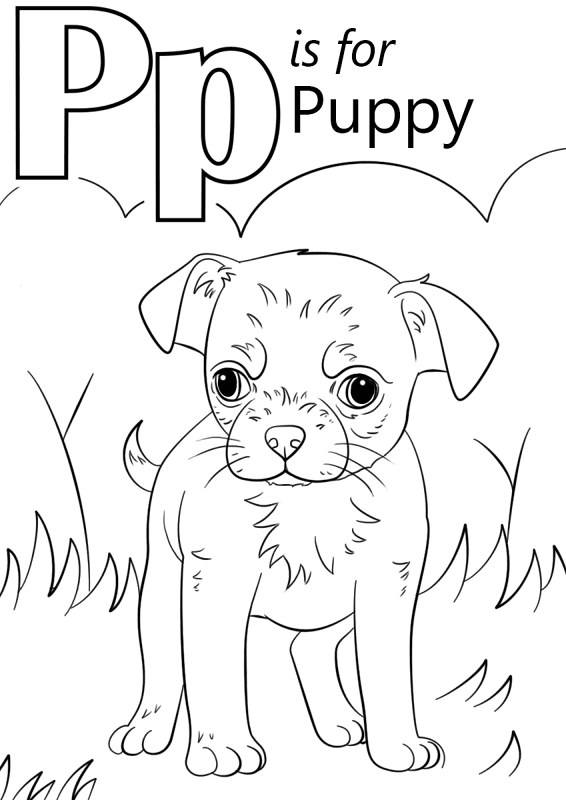 Desenho de Cachorros para colorir