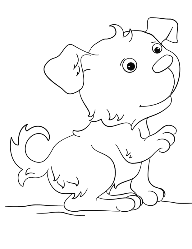 Desenho de Cachorros para colorir