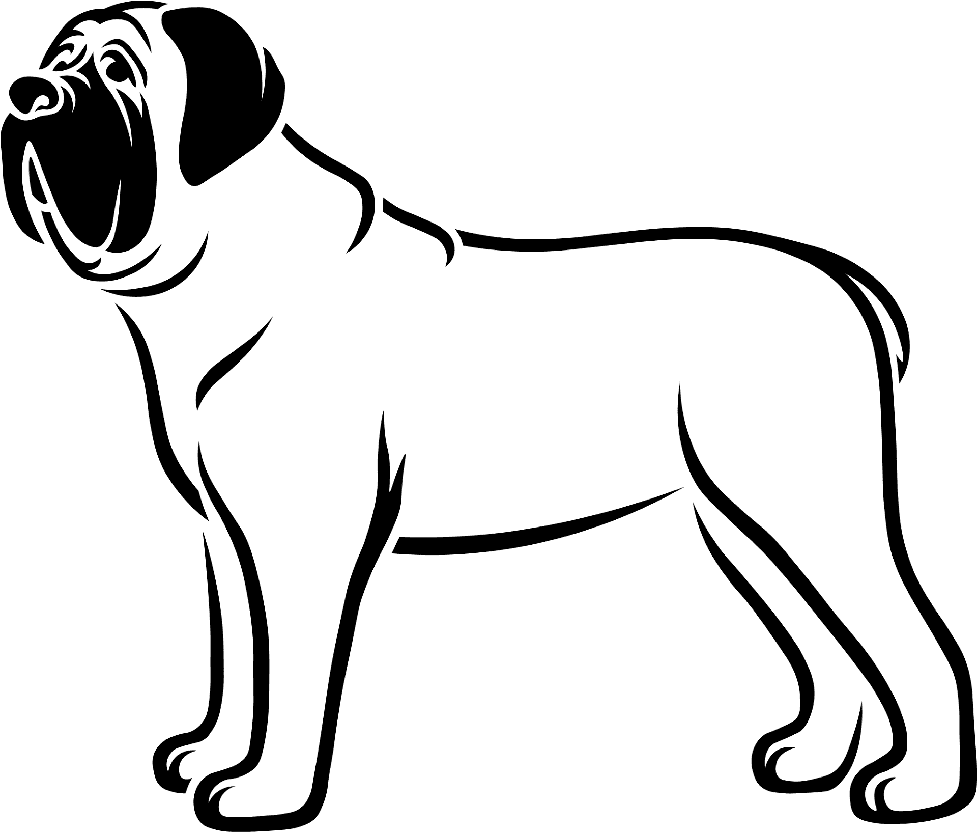 Desenho de Cachorros para colorir