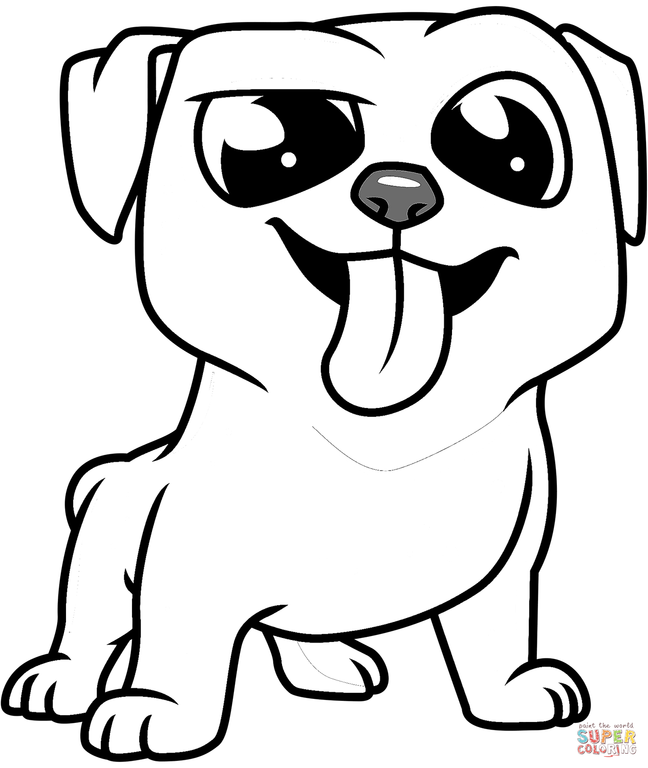Desenho de Cachorros para colorir