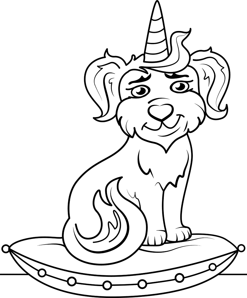 Desenho de Cachorros para colorir