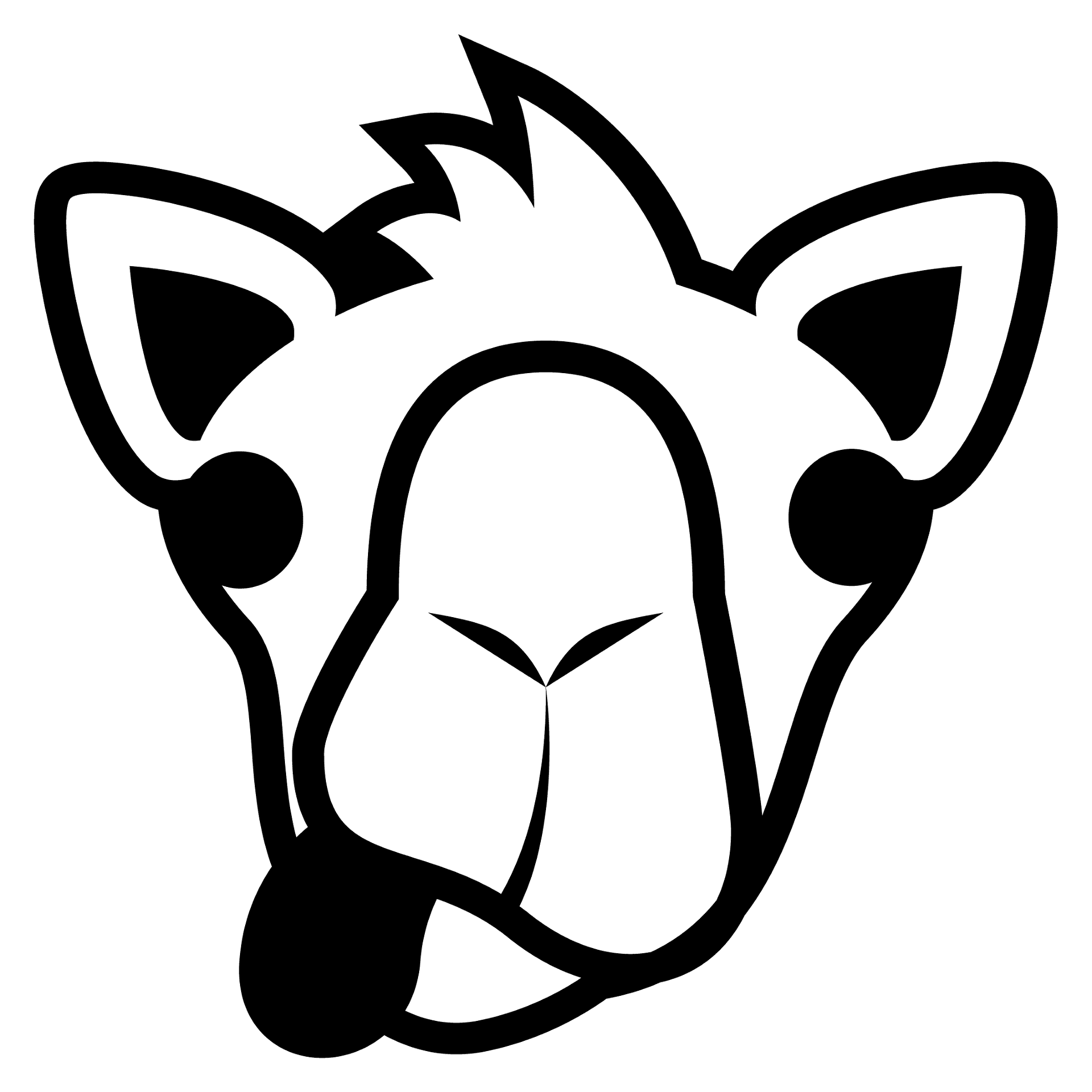 Desenho de Camelos para colorir e imprimir: número 30