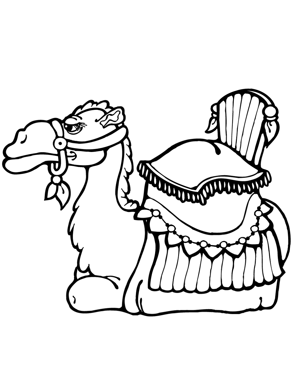 Desenho de Camelos para colorir