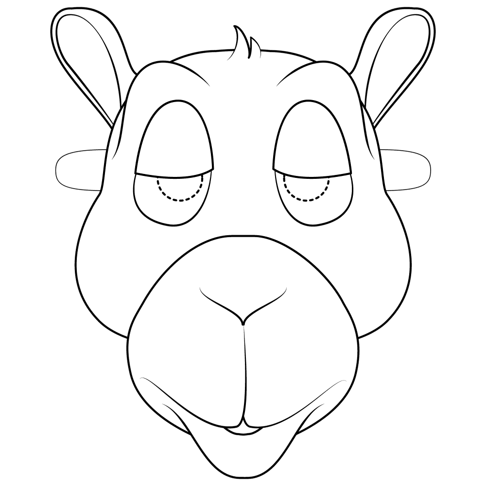 Desenho de Camelos para colorir