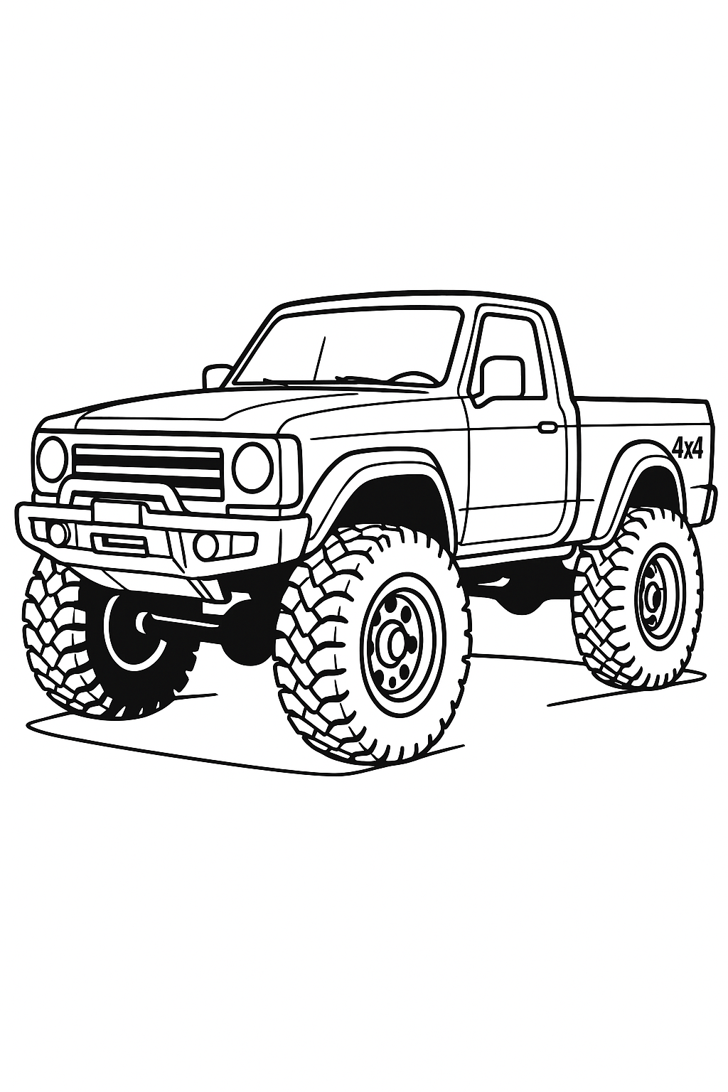 Desenho de Caminhoes para colorir e imprimir: número 11