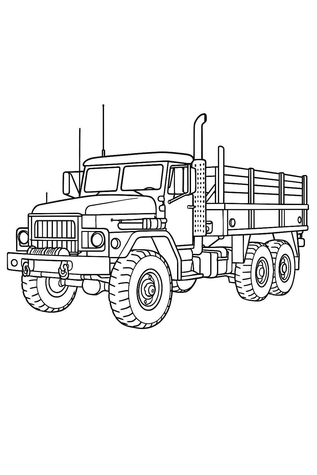 Desenho de Caminhoes para colorir e imprimir: número 14
