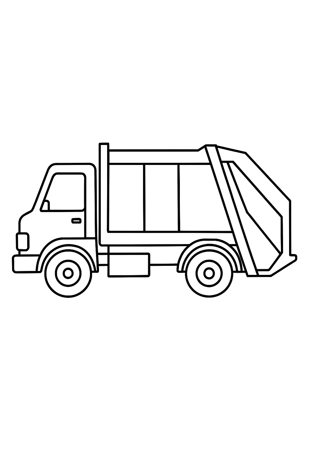 Desenho de Caminhoes para colorir e imprimir: número 15