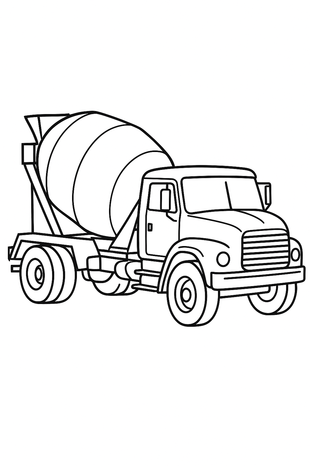 Desenho de Caminhoes para colorir e imprimir: número 16