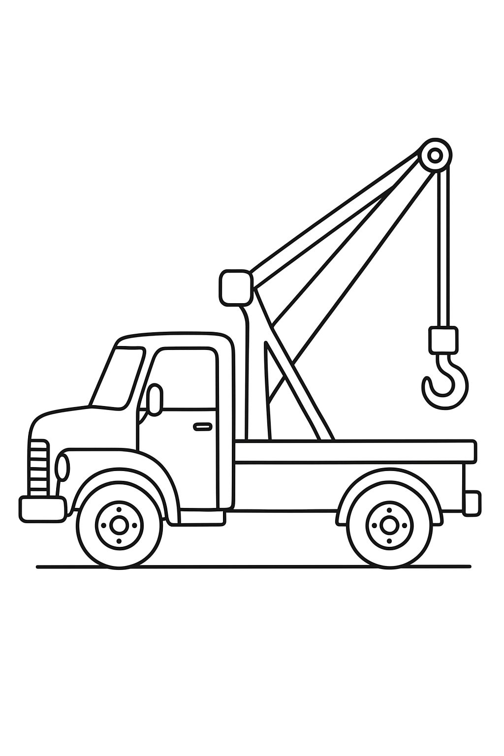 Desenho de Caminhoes para colorir e imprimir: número 18