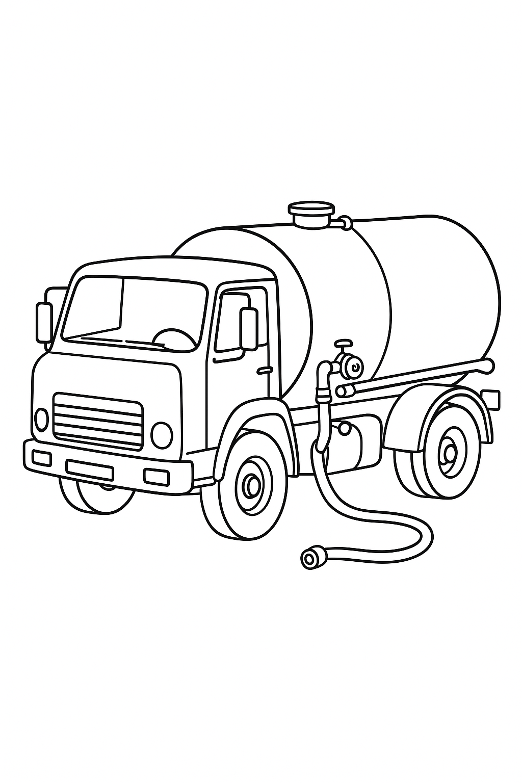 Desenho de Caminhoes para colorir e imprimir: número 22