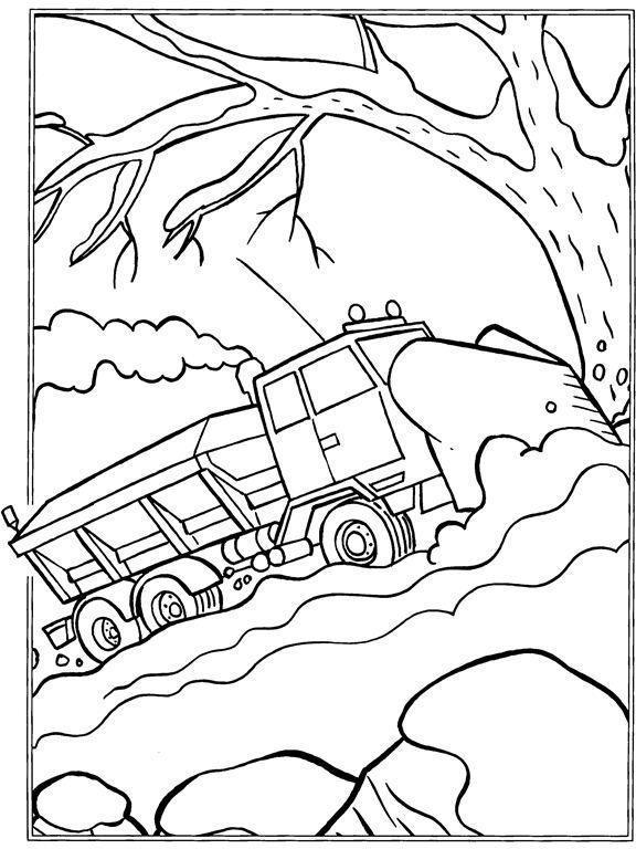 Desenho de Caminhoes para colorir e imprimir: número 25