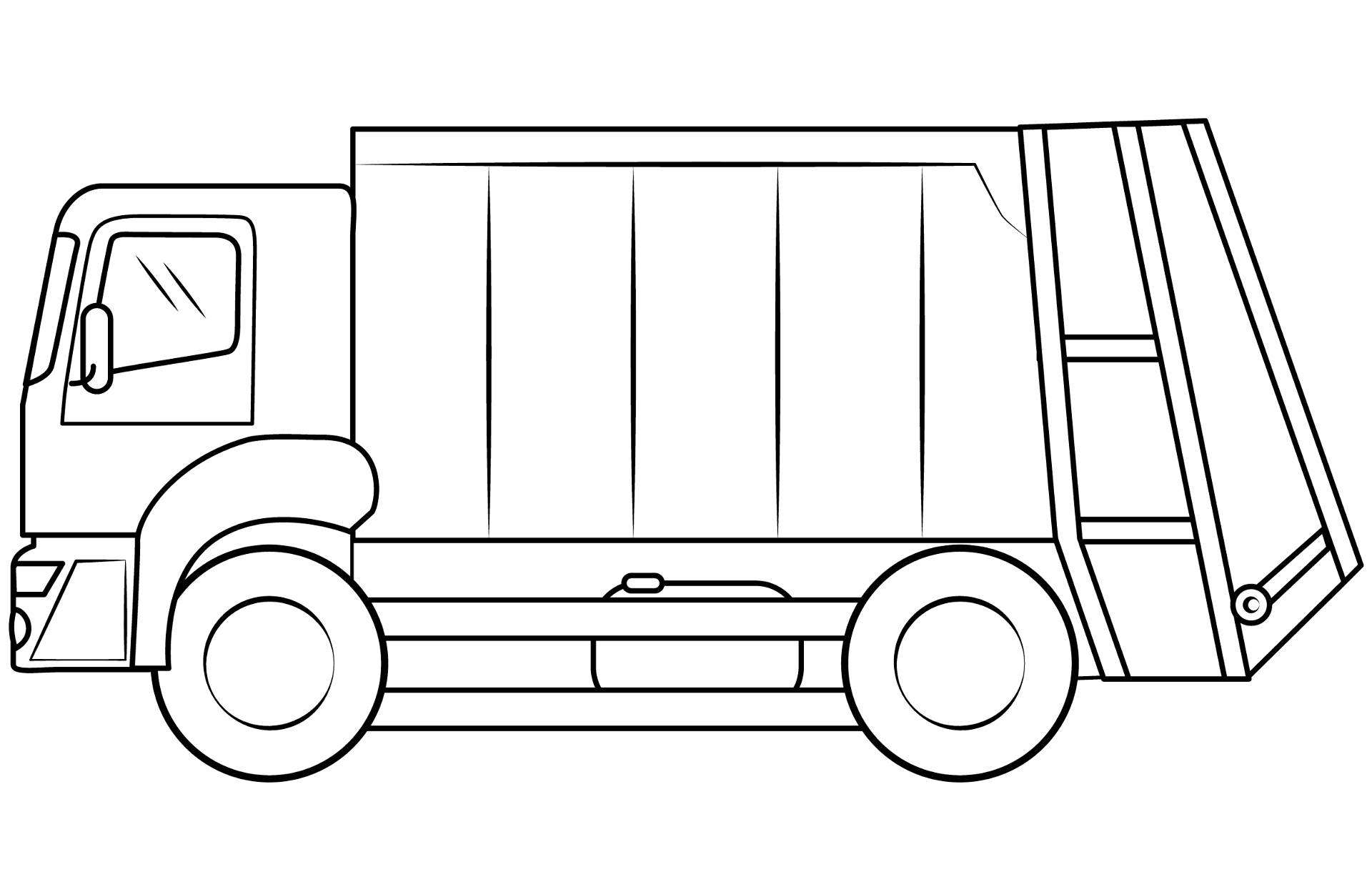 Desenho de Caminhoes para colorir e imprimir: número 27