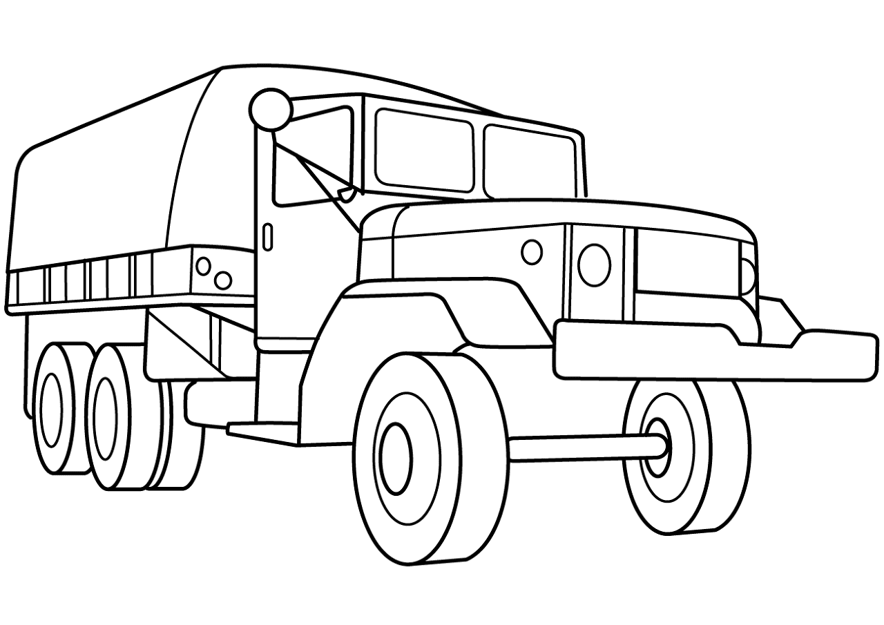 Desenho de Caminhoes para colorir e imprimir: número 29