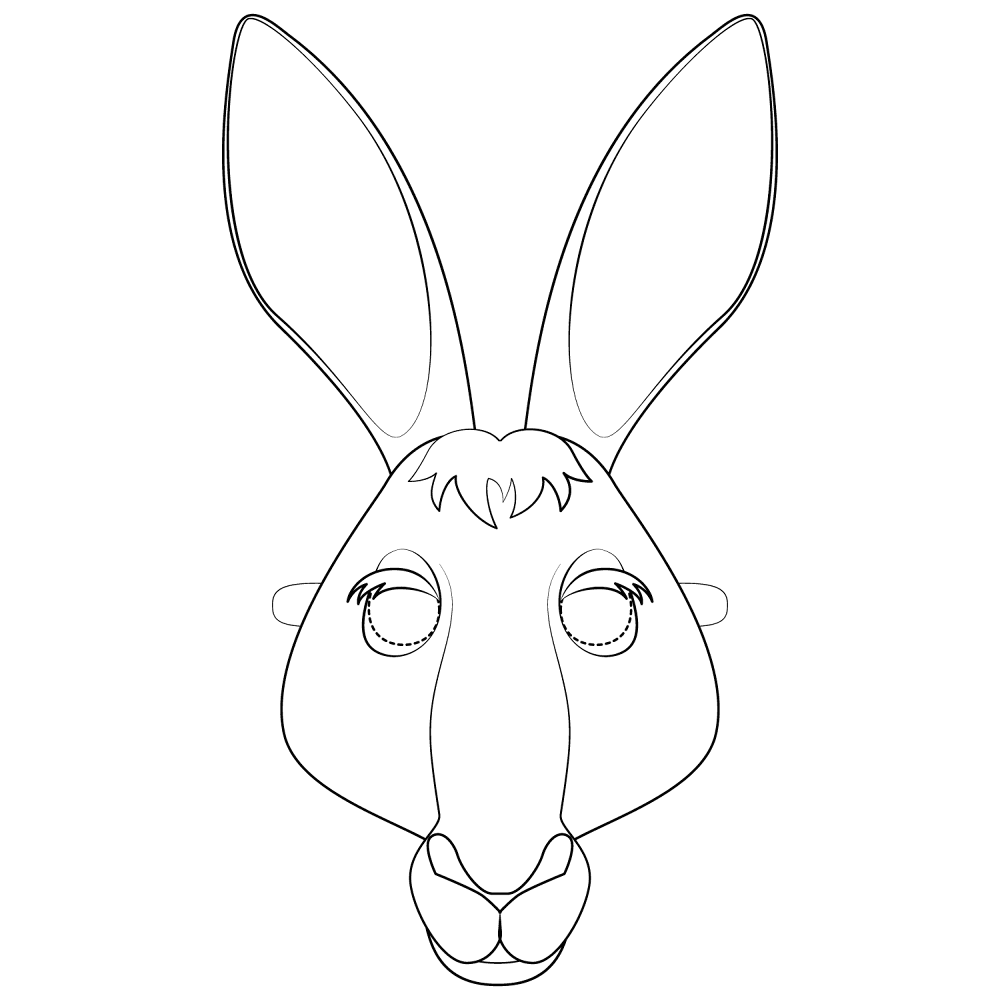 Desenho de Cangurus para colorir e imprimir: número 41